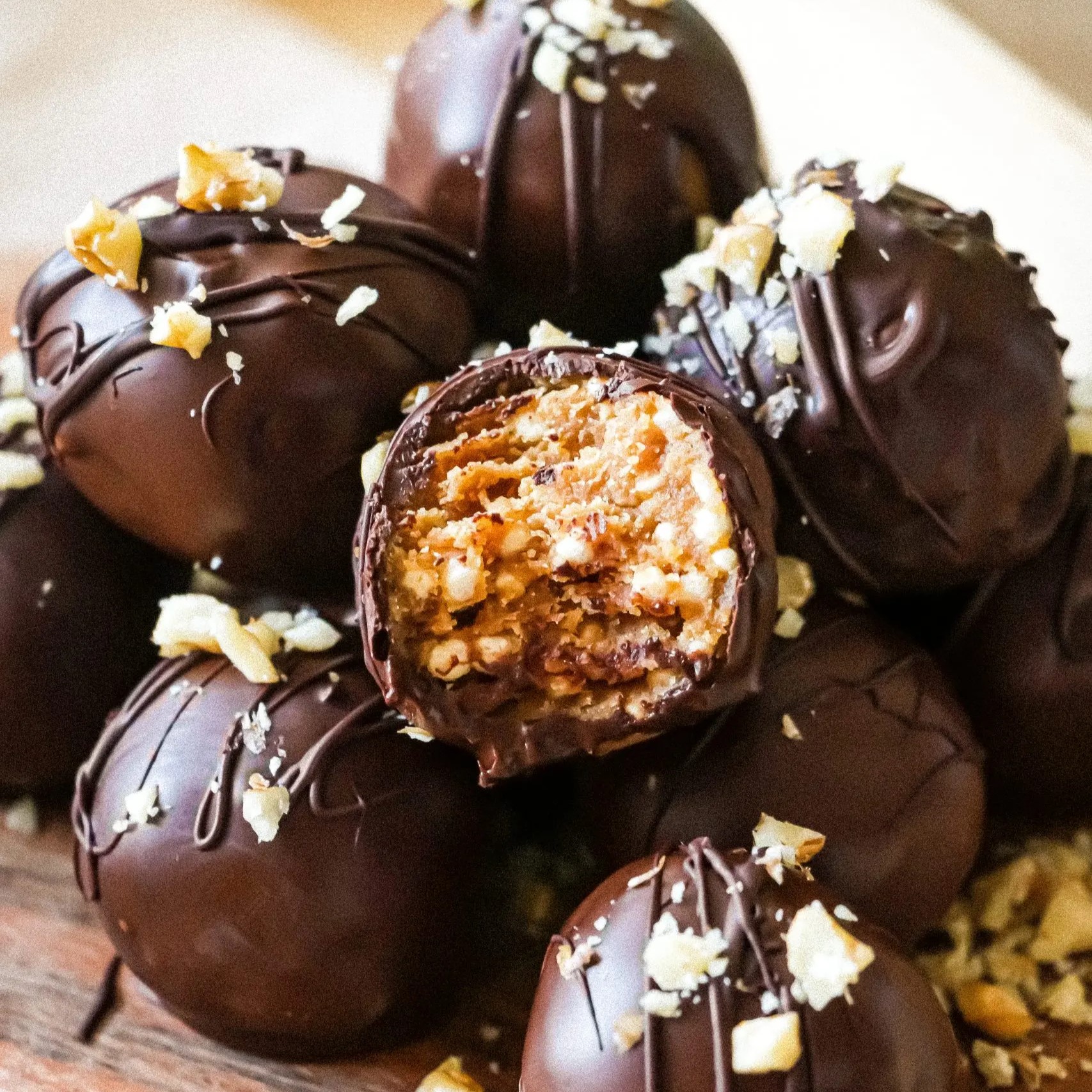 Trufas proteicas de cacao de Enarmo